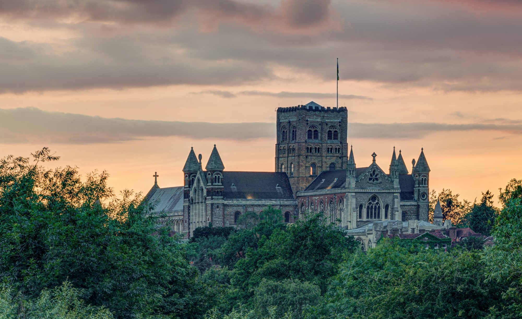 St Albans Abbey Sunset