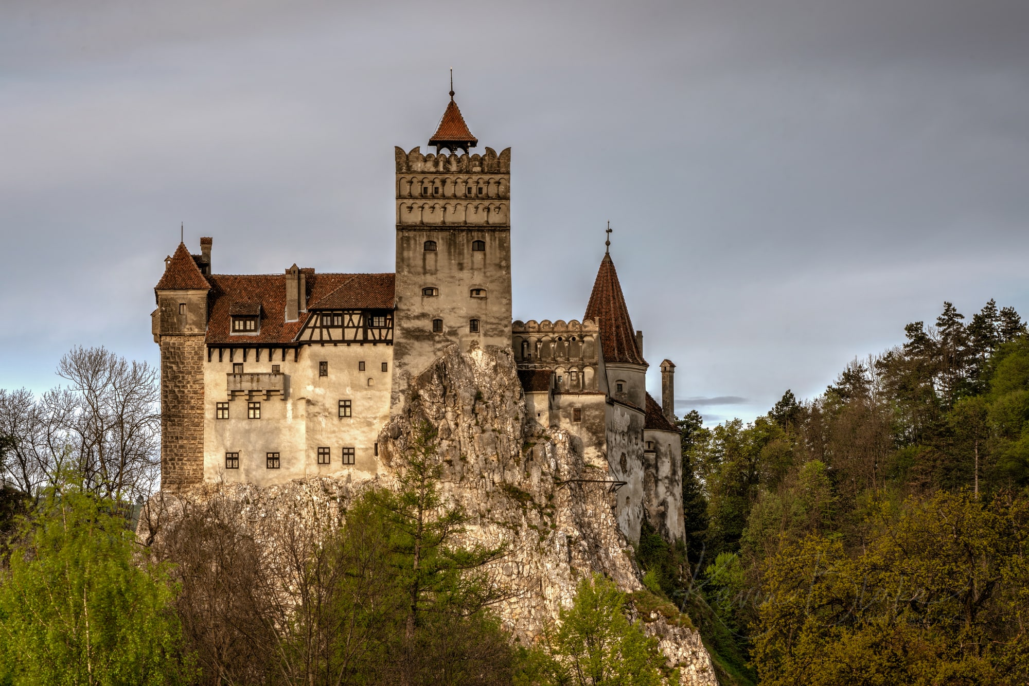 Bran Castle at Sunset