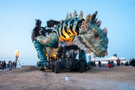 Calais Dragon, photographed in 2019